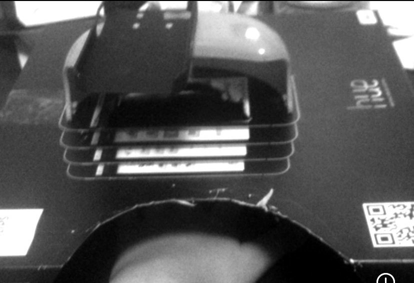 A hacked LED nail dryer, the first proof of concept for Nailbot, 2013